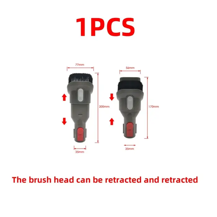 Accessoires pour aspirateur Dyson V7 V8 V10 V11, brosse ronde à poils souples