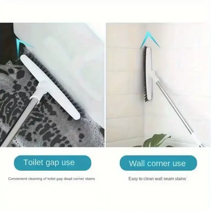 Brosse de nettoyage robuste à long manche et poils durs pour sols