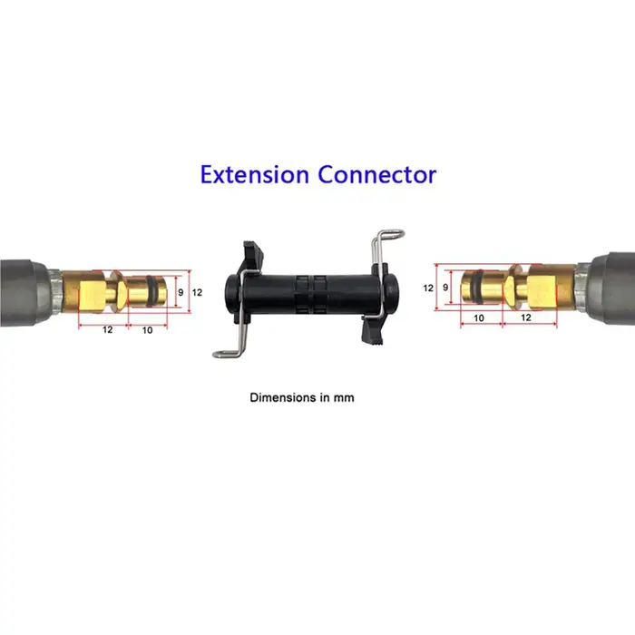 Connecteur de tuyau à ajustement rapide pour nettoyeur haute pression fiable, pour Karcher, matériau en Nylon de haute qualité, pression maximale 660bar/1000psi