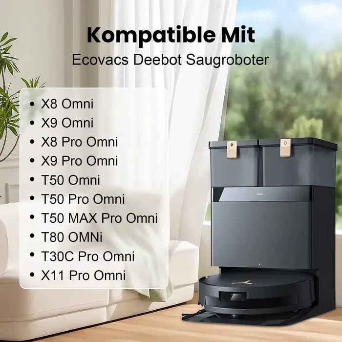 Sacs d'aspirateur pour robots Ecovacs Deebot X9 PRO T50 Max Pro T50 Pro Omni T50
