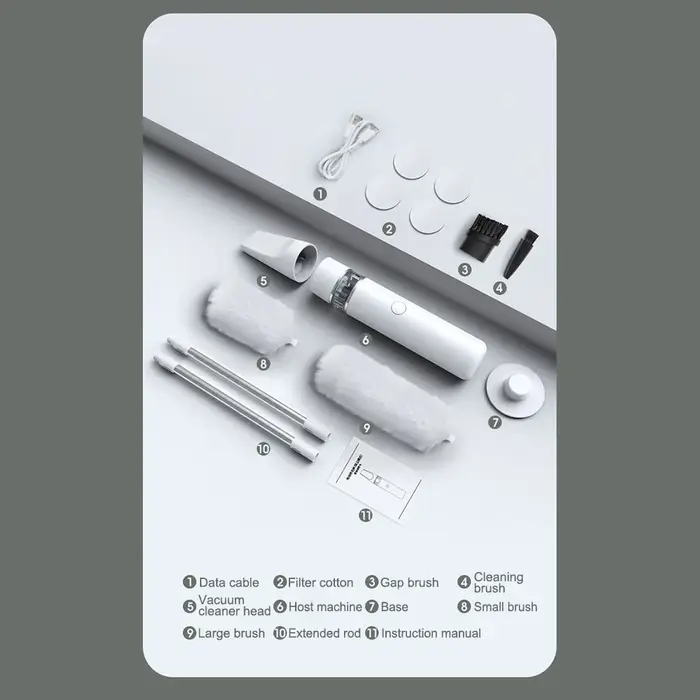 Aspirateur électrostatique 2 en 1