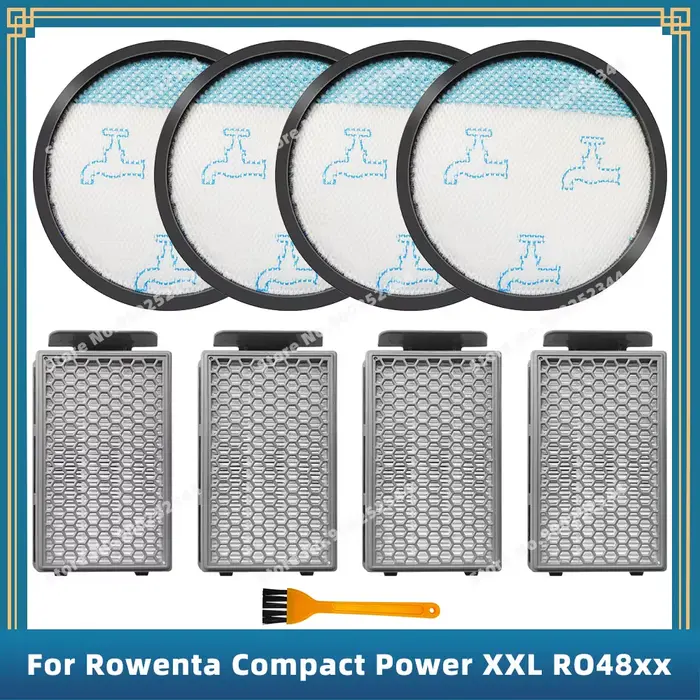 Filtre Hepa compatible pour Rowenta Compact Power XXL RO4811EA RO4823EA RO4825EA RO4853EA RO4855EA RO4859EA RO4871EA RO4881EA