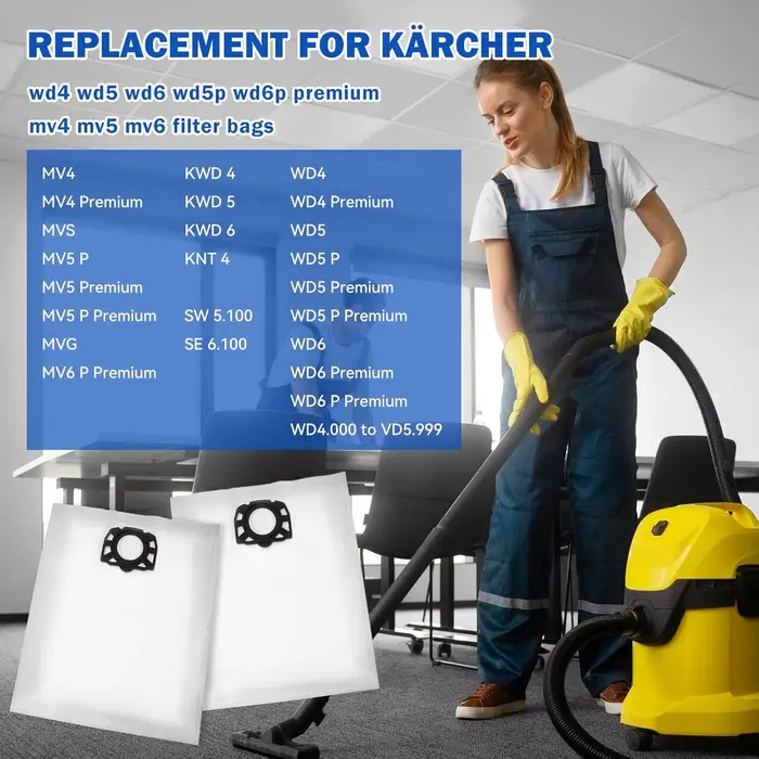 Sacs à poussière pour aspirateur Karcher