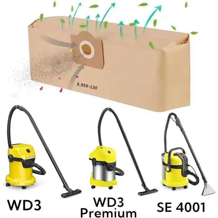 *AA60I sacs d'aspirateur pour Karcher WD3