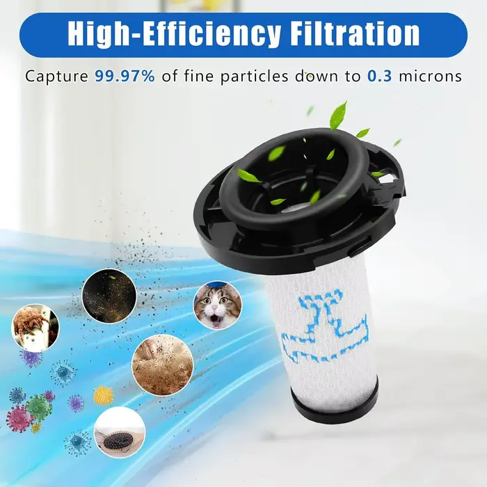 Pré-filtre réutilisable pour Rowenta x-force Flex 9.60 Aqua Allergy Animal/x-nano