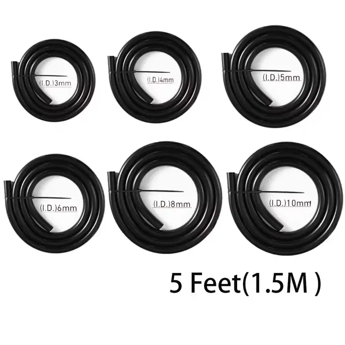 Tuyau en Silicone sous vide 3mm 4mm 5mm 6mm 8mm 10mm, Valve de décharge d'air, Tube de ligne Turbo B