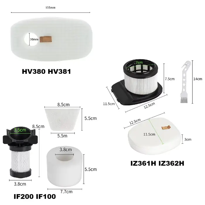 Filtre en mousse et HEPA pour aspirateur Shark NV350