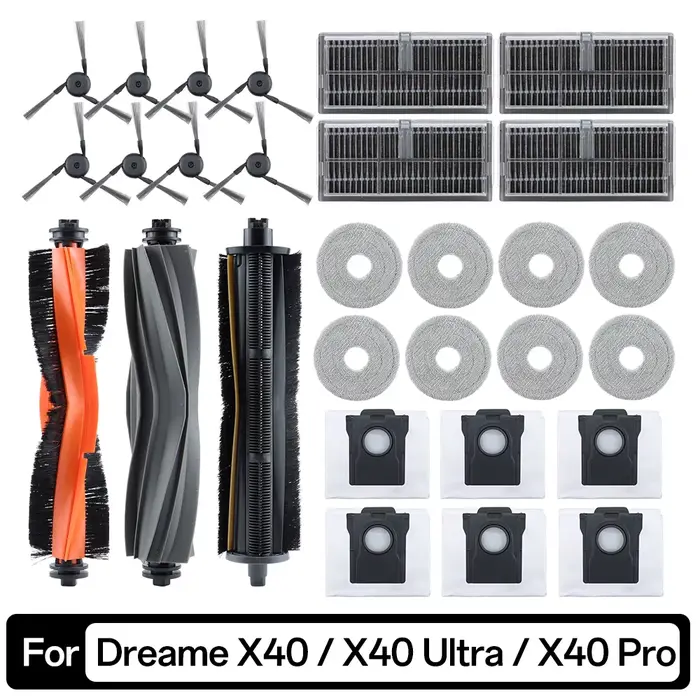Kit d'accessoires pour aspirateur Dreame L40 /X40 Ultra /X40 Pro