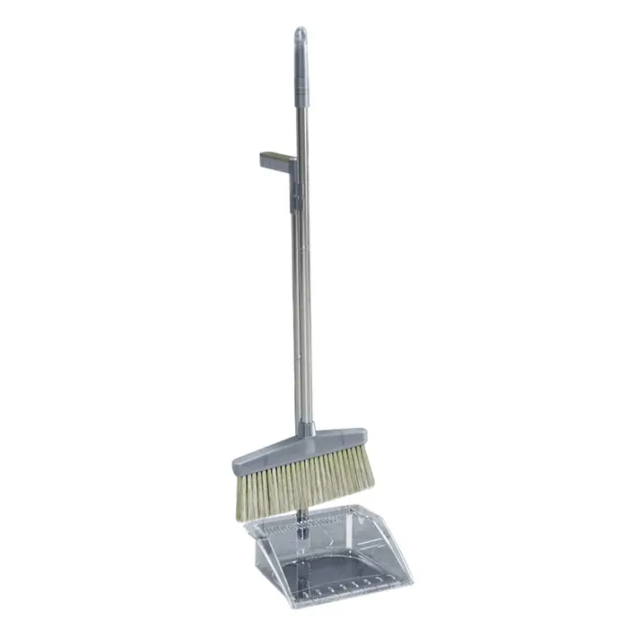 Kit de balai et pelle à poussière avec brosse à long manche pour la maison et la chambre
