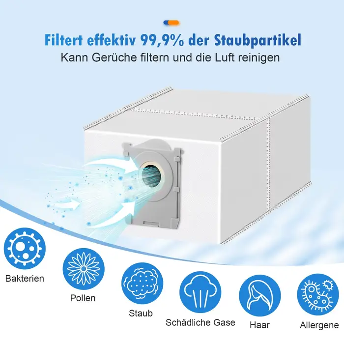 Sacs pour aspirateur Ecovacs Deebot X8 Pro OMNI/X8 OMNI/X9 PRO Omni/T50 PRO