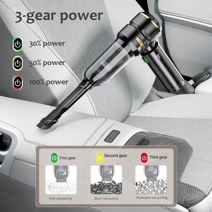 Aspirateur à main sans fil pour voiture