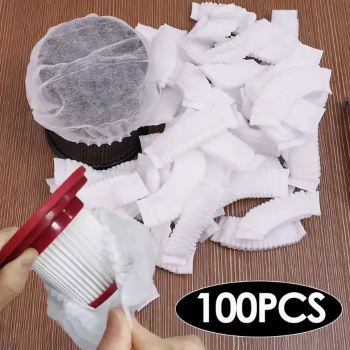 100 pièces filtre pour aspirateur maille housse de protection tissu non tissé pour aspirateur tissu