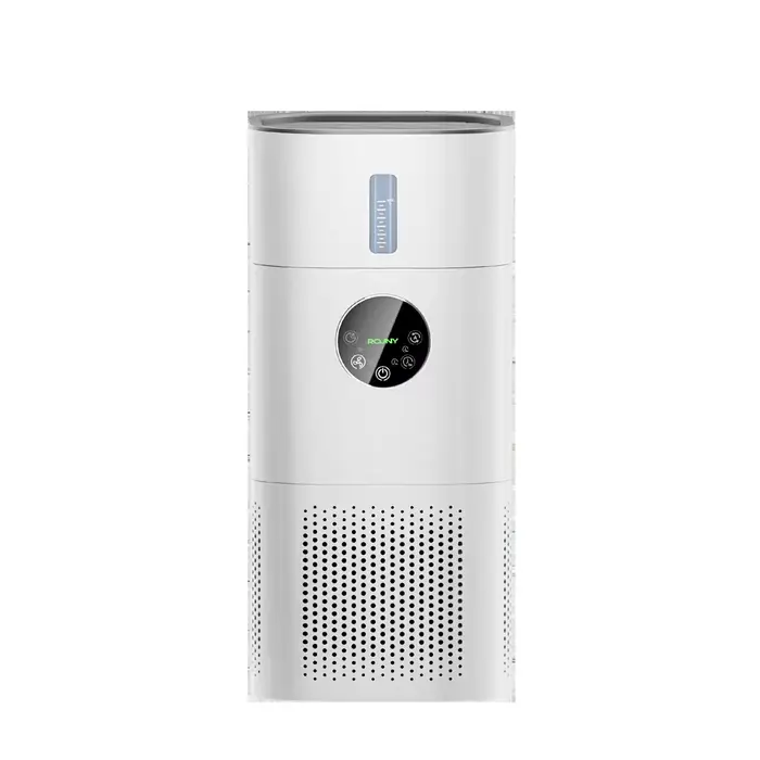 Purificateur d'air humidificateur évaporatif sans brume avec filtre à charbon HEPA, lave-air silenci