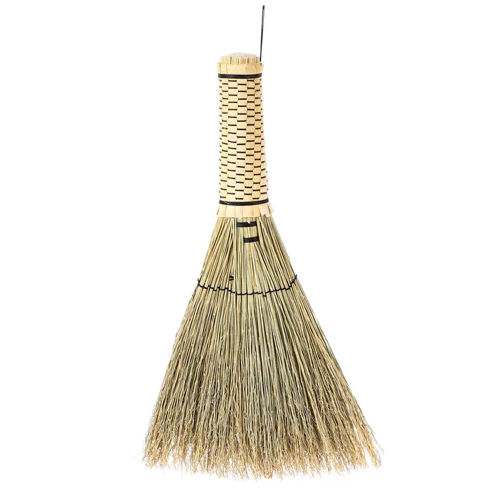 Balai à lit en paille fait main, petit balai de nettoyage tressé en maïs, mini balai ménager, outil de balayage de bureau, fournitures