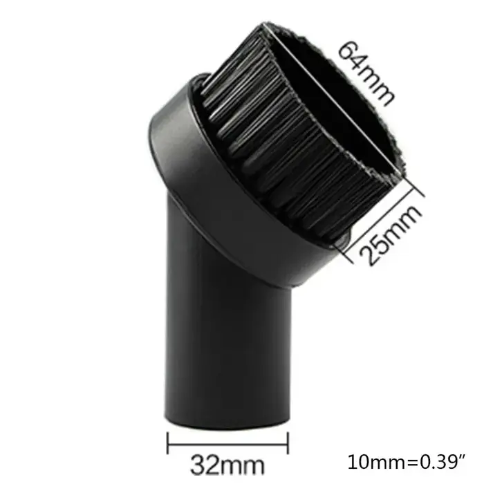 Brosse de nettoyage ronde mixte, 32mm, tête d'aspirateur, accessoires, outil