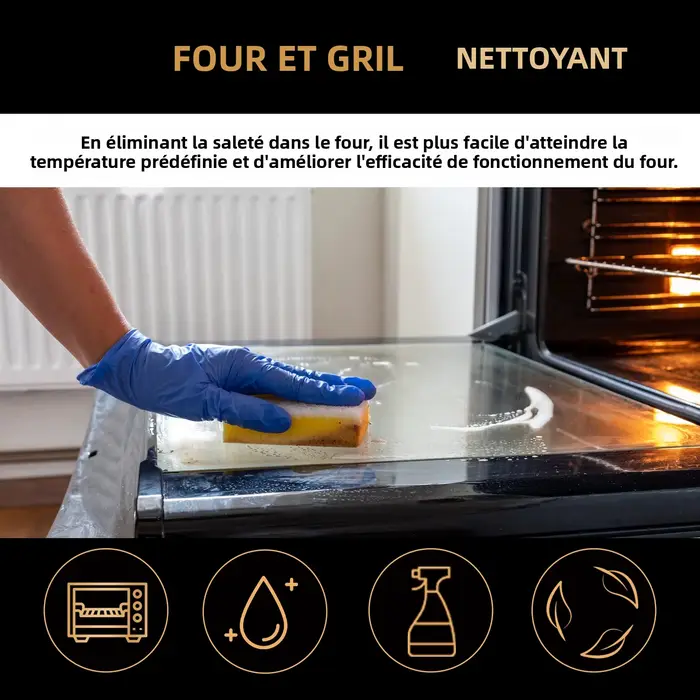Mousse nettoyante puissante pour four de cuisine