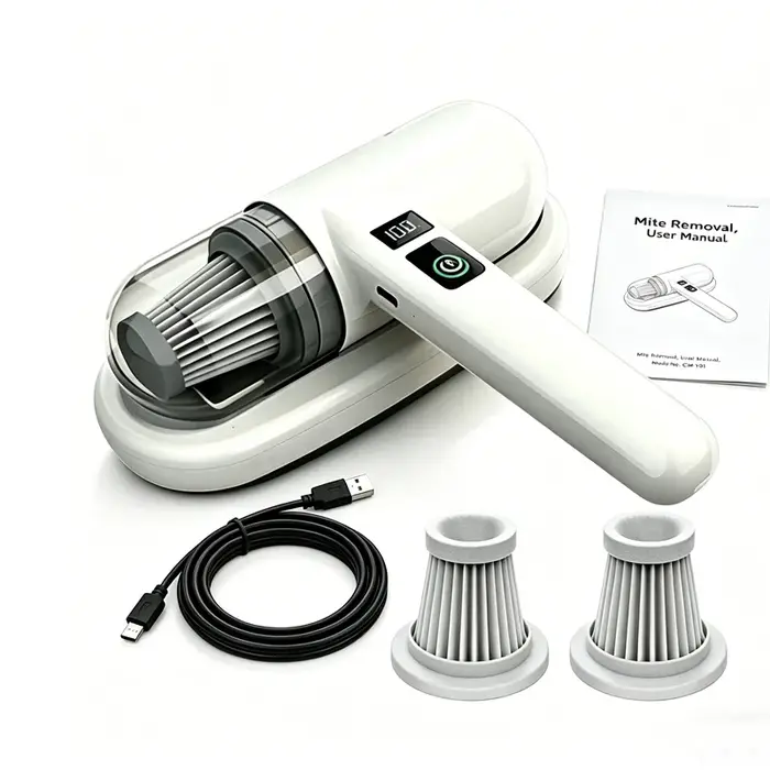 Aspirateur sans fil à forte aspiration pour éliminer les acariens, nettoyeur de literie domestique, machine portative sans fil, robot de nettoyage en profondeur des acariens
