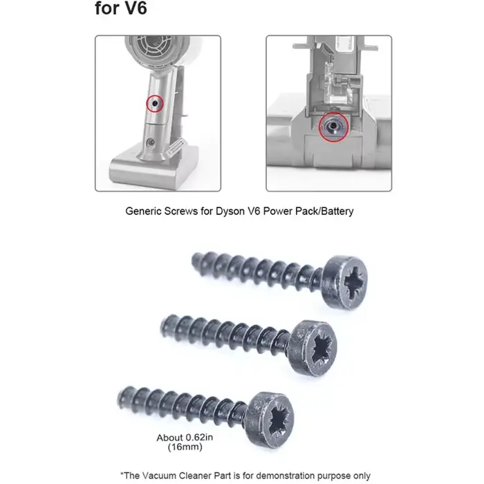 Vis et clous pour aspirateur Dyson sans fil