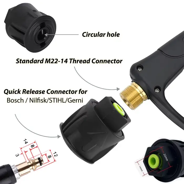 Adaptateur de tuyau pour nettoyeur haute pression
