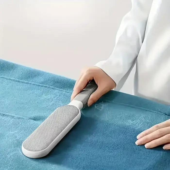 Épilateur Double face pour animaux de compagnie, brosse à peluches collante électrostatique manuelle, pour chat, vêtements, canapé, meubles, nettoyage de tapis