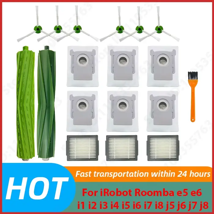 Accessoires pour robot aspirateur IRobot Roomba E5 E6 I1 I2 I3 I4 I5 I6 I7 I8 J5 J6 J7 J8 : brosse principale