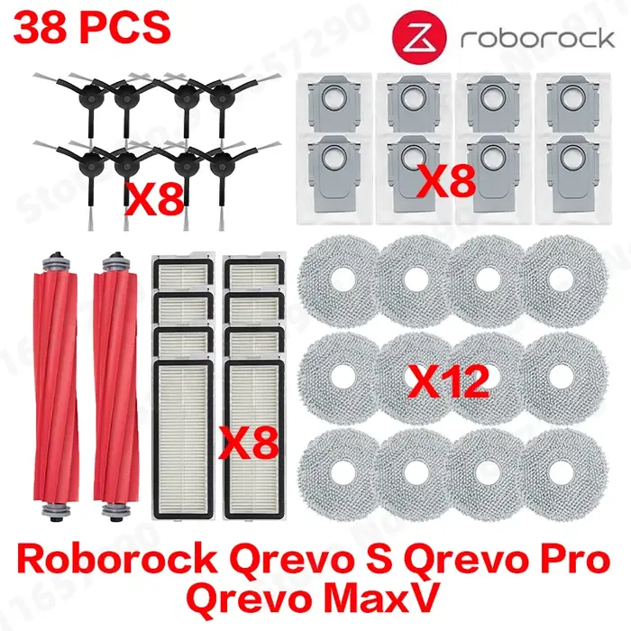 Pièces détachées pour aspirateur robot Roborock Qrevo S