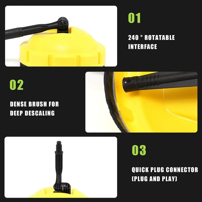 Pour Karcher Parkside Lavor nettoyage brosse Tornado disque multi-surfaces laveuse de sol nettoyeur haute pression