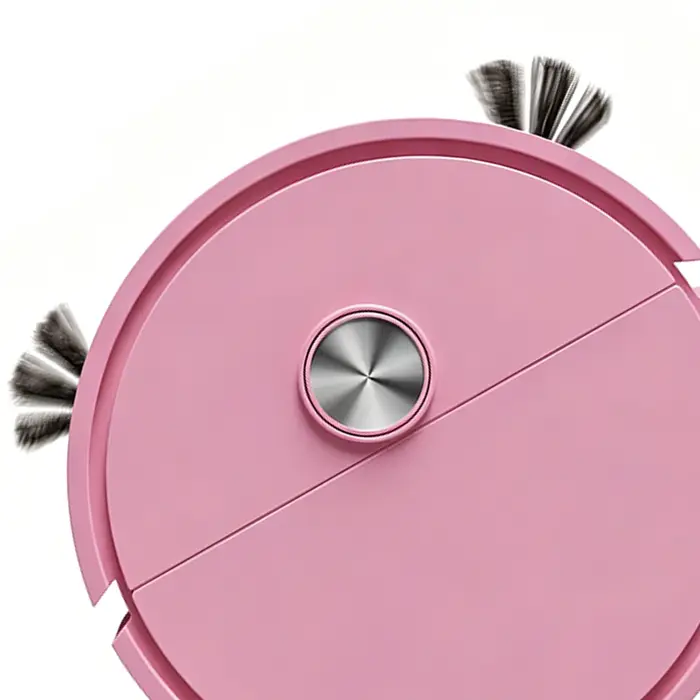 Mini aspirateur robot 3 en 1, machine de nettoyage intelligente avec évitement automatique des obstacles, facile à utiliser pour les poils d'animaux, les sols durs et les tapis