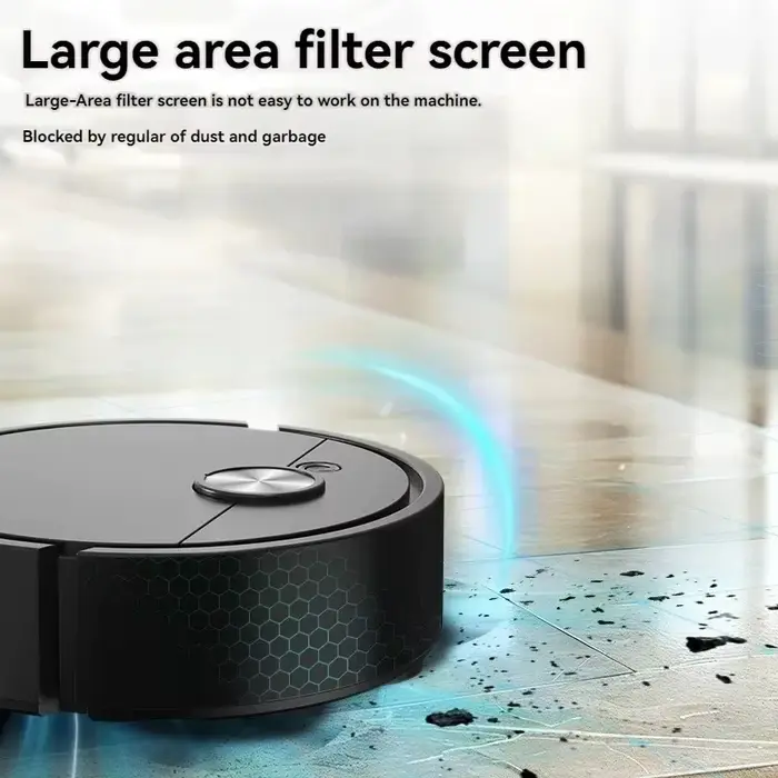 Robot Aspirateur Intelligent 3-en-1 avec Fonction Serpillière