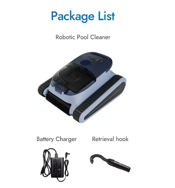 Machine de nettoyage automatique sans fil pour piscine