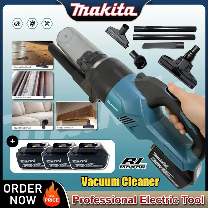 Aspirateur à main sans fil Makita pour la maison et la voiture
