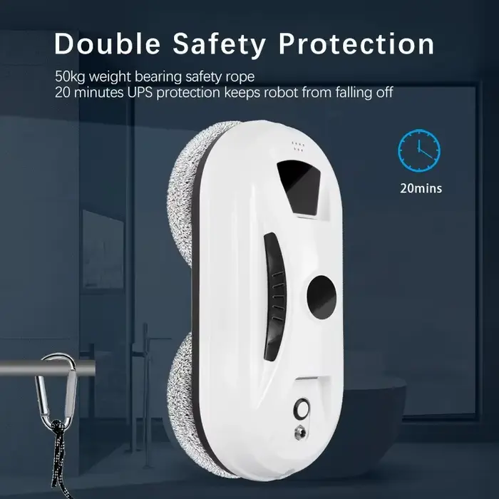 Robot de nettoyage de vitres intelligent pour la maison avec télécommande