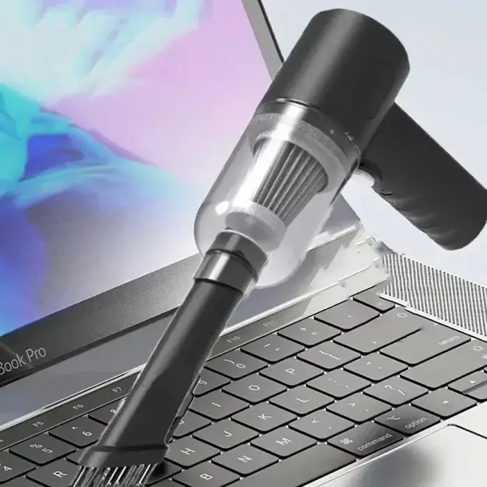 Aspirateur 3 en 1 intégré avec fonction d'aspiration et de soufflage, rechargeable par USB, petit aspirateur pour voiture et maison