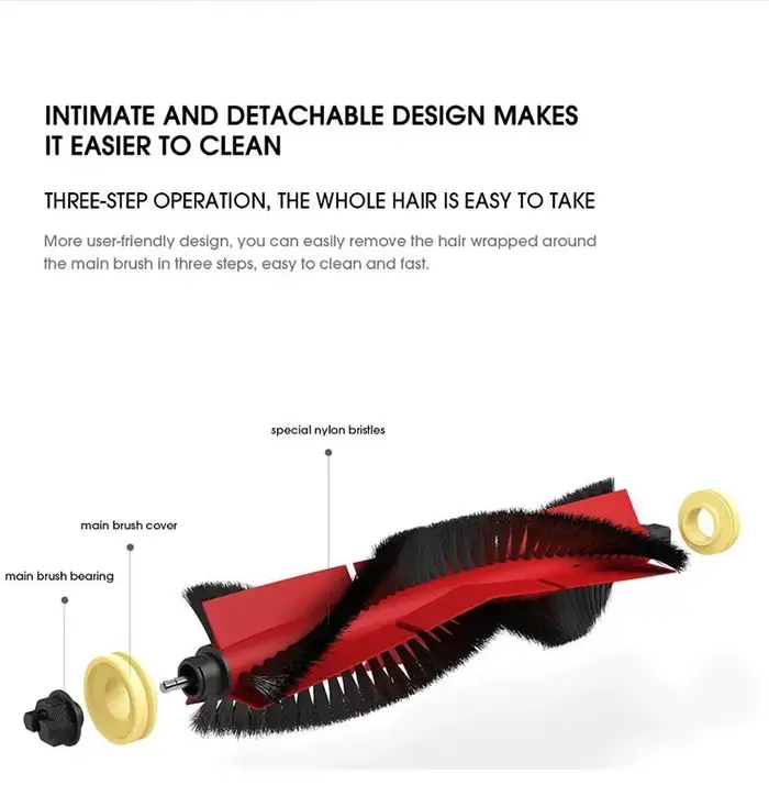 Pour XiaoMi Roborock s50 s51 s55 s6 s60 s61 s65 s5 s6 MaxV s6 Pure aspirateur filtre HEPA vadrouille tissu brosse latérale accessoires