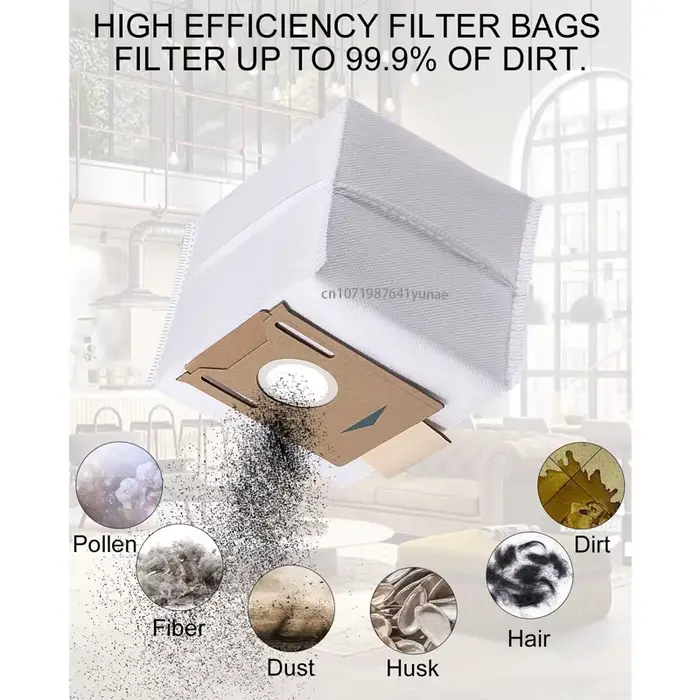 Sac à poussière pour aspirateur ECOVACS Deebot N8/N8 Pro/N8 Pro Plus/N8 PRO CARE OZMO T8/T8 PURE/OZMO T8 + T9/T9 +/T9