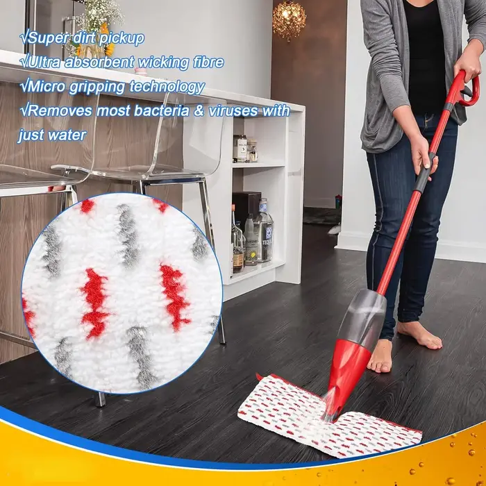 1-2 tampons de vadrouille Spray Max pour Vileda ProMist MAX
