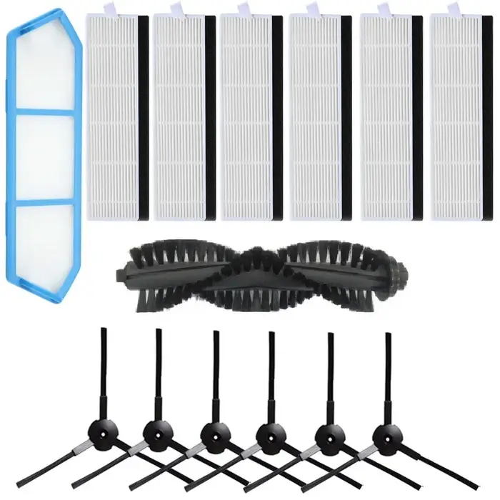 Brosse principale, filtre HEPA et brosses latérales pour aspirateur robot AMIBOT SPIRIT H₂O