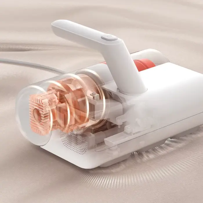 Aspirateur anti-acariens MIJIA, léger, compartiment à poussière visible, puissance d'aspiration cyclonique de 12 Kpa, aspirateurs à main pour lit, aspirateurs portatifs pour la maison