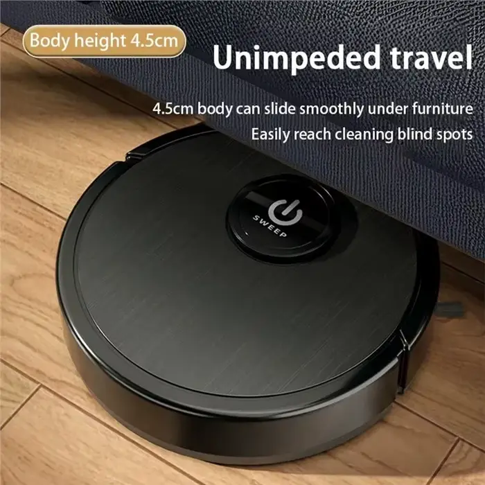 A98I-Smart Robot aspirateur 3 en 1 vadrouille Charge automatique forte aspiration 6000Pa pour poils d'animaux sol dur