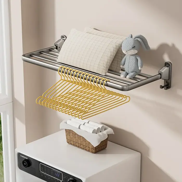 Séchoir à linge de balcon en aluminium pliable