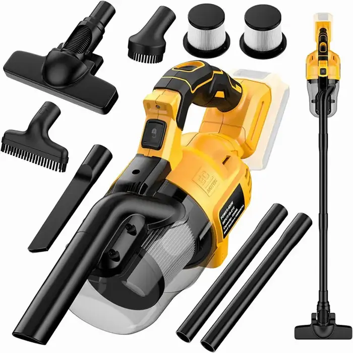 Aspirateur à main avec 2 filtres, aspirateur électrique sans fil pour maison, voiture, nettoyage des