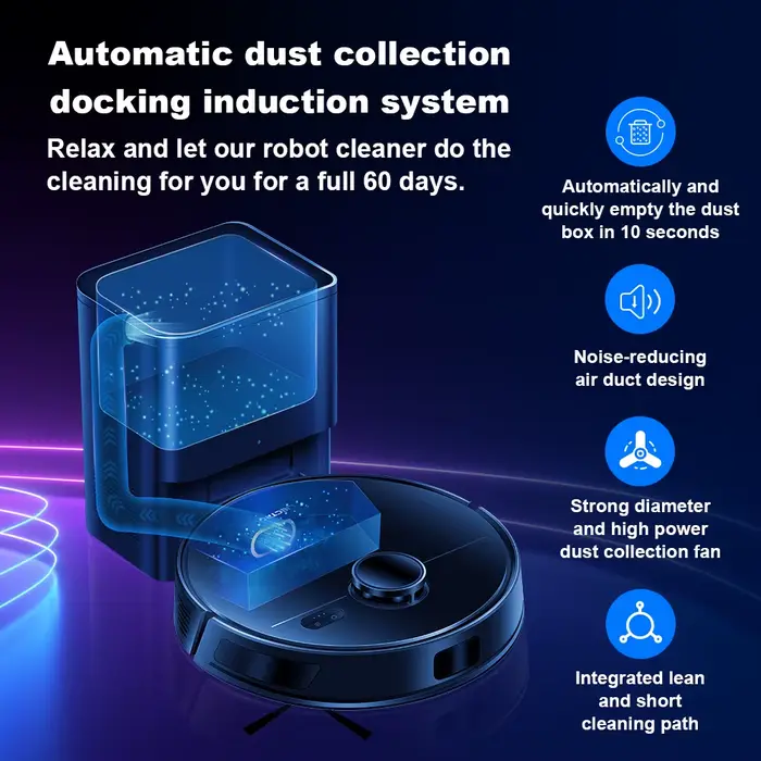 LDS robot aspirateur et mop combo Liectroux M70 Pro