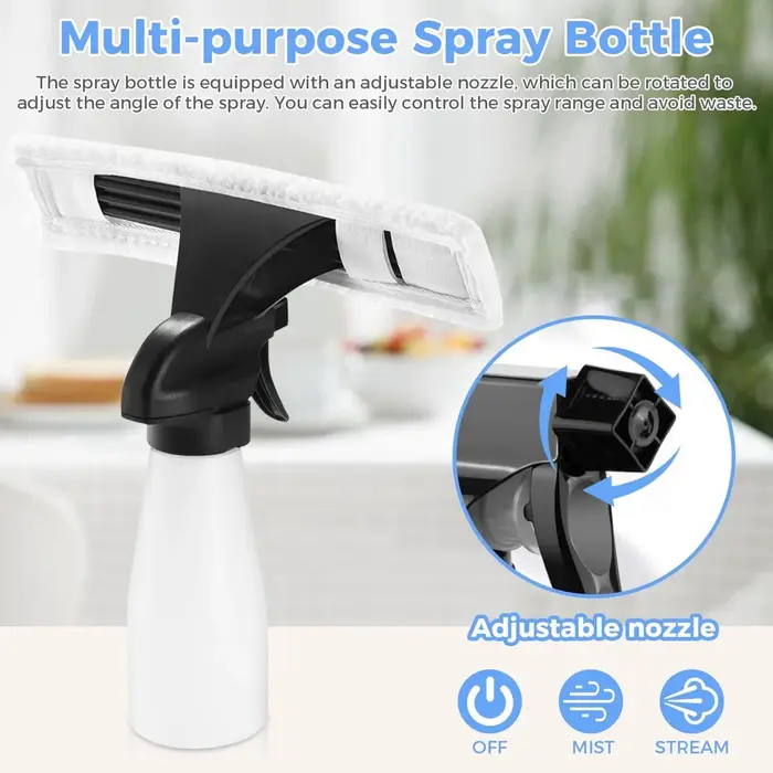 Aspirateur de fenêtre sans fil rechargeable 3 en 1
