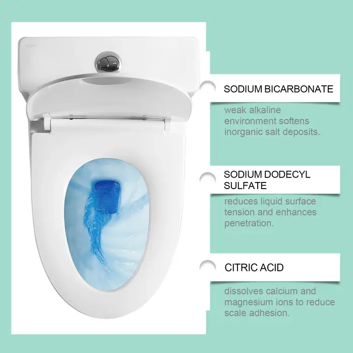 Nettoyant pour toilettes, décontamination et détartrage doux, toilettes propres, mousse de nettoyage fraîche et anti-odeurs, type de livraison