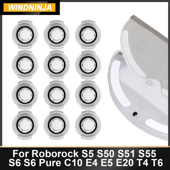 Kit de remplacement de filtre de réservoir d'eau et de chiffon de nettoyage pour aspirateurs Roborock S5 S50 S51 S55 S6 S6 Pure C10 E4 E5 E20 E25 E35 T4 T6