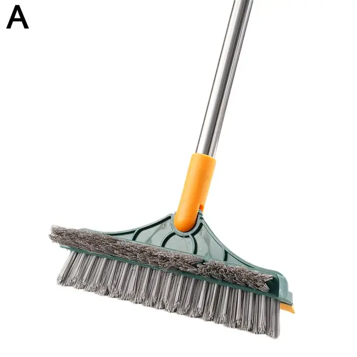 Brosse rotative 3 en 1 pour le gIslande des sols, manche long, balai à poils élaborées pour fenêtres
