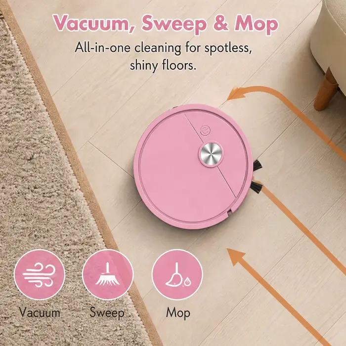 Mini robot aspirateur 3 en 1