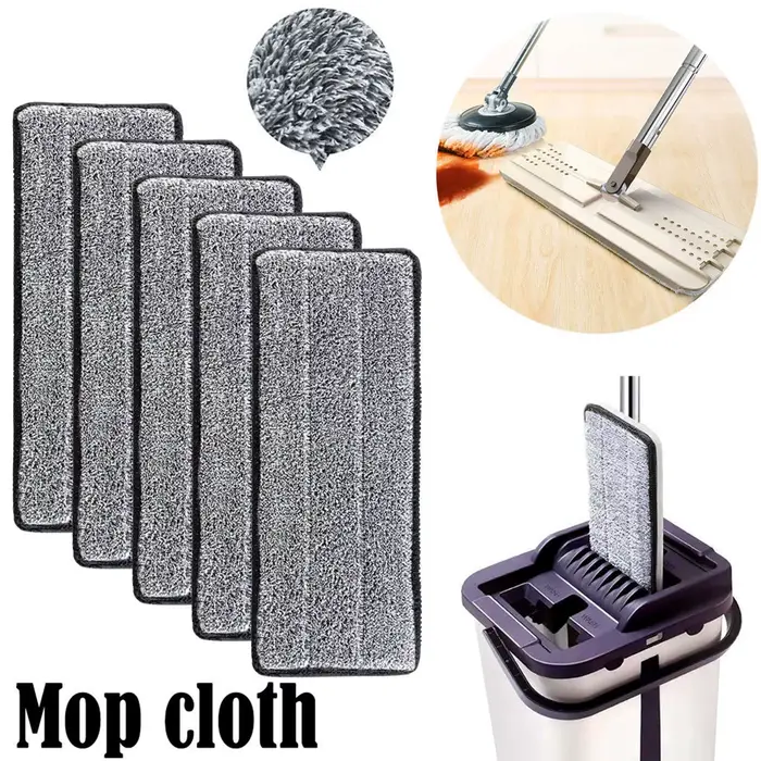 Tampon de vadrouille en microfibre de remplacement, 3 à 20 pièces, vadrouille lavable en microfibre,