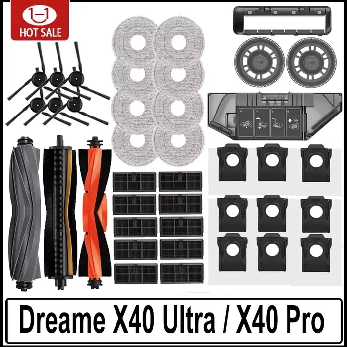 Dreame – pièces de rechange pour aspirateur Robot X40 Ultra / X40 Pro / L40