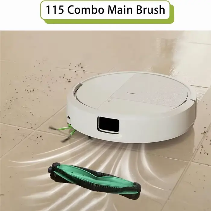 ABBZ - Pour aspirateur Irobot 115 Combo / 115 Combo+, 1 brosse principale, 4 brosses latérales, 4 filtres, 6 sacs à poussière, 2